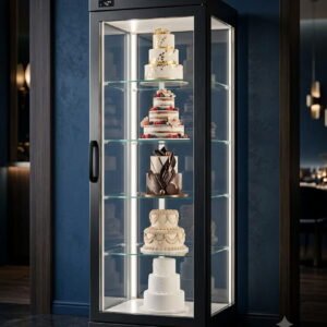 4-Side Glass Vertical Showcase