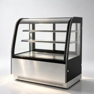 FLOOR - STANDING CAKE DISPLAY SHOWCASE（Two shelves）PZ-CS-900S2 PZ-CS-1000S2 PZ-CS-1200S2 PZ-CS-1500S2 PZ-CS-1800S2